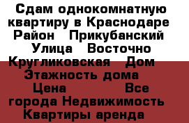 Сдам однокомнатную квартиру в Краснодаре › Район ­ Прикубанский › Улица ­ Восточно-Кругликовская › Дом ­ 69 › Этажность дома ­ 16 › Цена ­ 13 000 - Все города Недвижимость » Квартиры аренда   